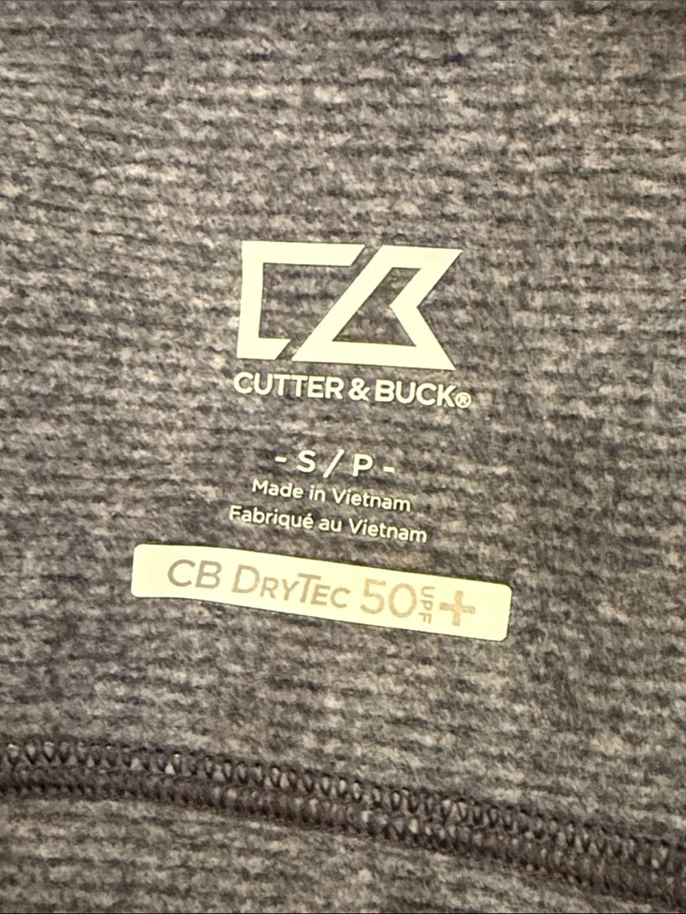 Cutter & Buck Gray Quarter-Zip Pullover with Yellow 'M' Logo Michigan Go Blue